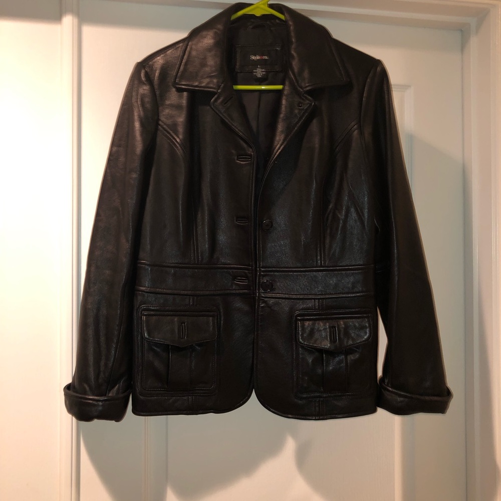 - Retro Style & Co Leather Jacket
